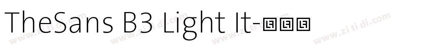 TheSans B3 Light It字体转换